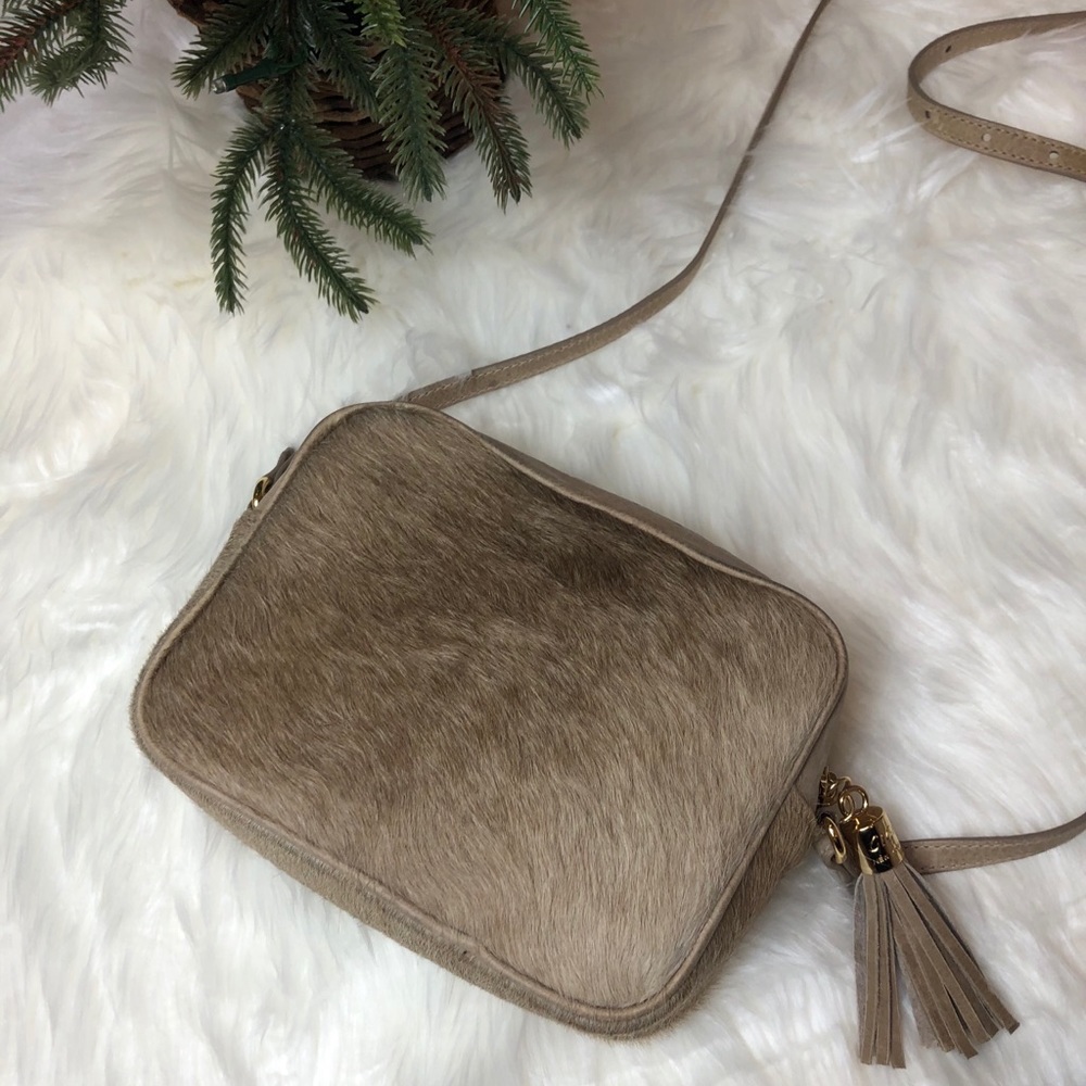 GiGi New York Madison Crossbody Calf-hair…